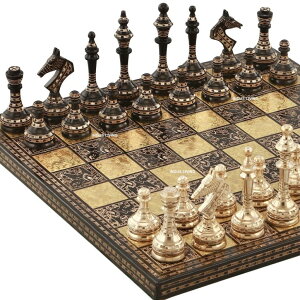 `FXZbg Luxury & Decorative Premium Chess Board Game Set | 14 x 14 Inches | Multicolor | Collectible & Handmade Chess Set for Professionals & Adult for Tournament/for Gifting by INDUS LIVING ysAiz