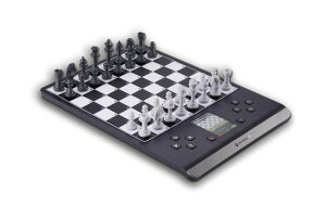 `FXZbg Millennium ChessGenius Pro Electronic Chess Board - Portable Magnetic Chess Set with Adjustable Levels, Color Display, Built-in Chess Trainer, 350-2200 ELO Rating for Beginners to Expert Players ysAiz