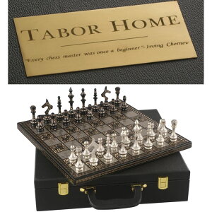 �`�F�X�Z�b�g Luxury & Decorative Premium Customized Chess Board Game Set | 12 x 12 Inches | Black & Silver | Collectible & Handmade Set for Professionals & Adult for Tournament/for Gifting by INDUS LIVING �y���s�A���i�z