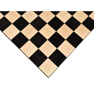 `FXZbg Royal Chess Mall Borderless Chess Board, Ebony and Maple Wooden Chess Board, Chess Board Only, Luxury Large Chess Board, 17.7-in by 17.7-in (5.5-cm Squares) ysAiz