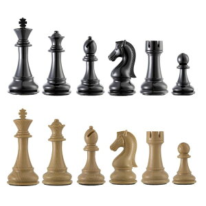 �`�F�X�Z�b�g Bobby Fischer Series Faux Wooden Chess Set with 4.25 in. King ? Premium Weighted Staunton Chess Pieces Only, High Gloss Finish, Luxury Chess Set for Adults �y���s�A���i�z