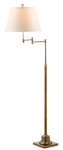 �T�t�@���B�� safavieh �e�[�u�������v �T�t�@�r�� �T�t�@���B�A SAFAVIEH Lighting Collection Ingram Swivel Swing Arm Gold 60-inch Living Room Bedroom Home Office Standing Floor Lamp (LED Bulb Included) �y���s�A���i�z