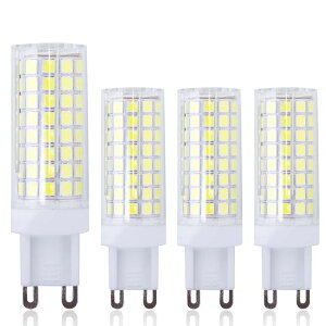 Tt@B safavieh e[uv Tt@r Tt@BA KIMROO 10W G9 LED Bulbs (4 Pack)-102 LEDs 2835 SMD 80W Halogen Enquivalent G9 Bi-Pin Ceramics Base AC110V Dimmable 6000K Daylight White 10W G9 LED Bulbs for Home Lighting 