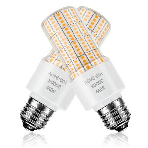 Tt@B safavieh e[uv Tt@r Tt@BA Led Light Bulb Equivalent 250w 2pcs Super Bright Led Bulbs, 3750 Lumen 3000k Warm Daylight White 30w Waterproof Led Corn Light Bulb E26/E27 Medium Base Light Bulb for Out 