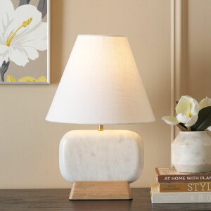�T�t�@���B�� safavieh �e�[�u�������v �T�t�@�r�� �T�t�@���B�A SAFAVIEH Lighting Collection Naira White Marble/Natural 17-inch Table Lamp (LED Bulb Included) �y���s�A���i�z