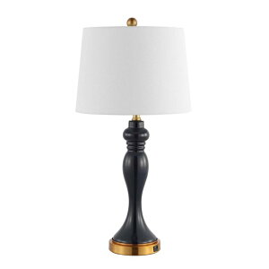 �T�t�@���B�� safavieh �e�[�u�������v �T�t�@�r�� �T�t�@���B�A SAFAVIEH Lighting Collection Cayson Navy/Gold Table Lamp with USB Charging Port (LED Bulb Included) �y���s�A���i�z