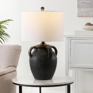 �T�t�@���B�� safavieh �e�[�u�������v �T�t�@�r�� �T�t�@���B�A SAFAVIEH Lighting Collection Rhynne Black 23-inch Table Lamp (LED Bulb Included) �y���s�A���i�z