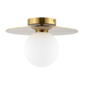 �T�t�@���B�� safavieh �e�[�u�������v �T�t�@�r�� �T�t�@���B�A SAFAVIEH Lighting Collection Finlay Gold Orb Flush Mount (LED Bulbs Included) �y���s�A���i�z