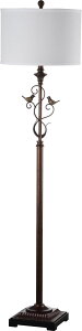 Tt@B safavieh e[uv Tt@r Tt@BA SAFAVIEH Lighting Collection Birdsong Traditional Rustic Farmhouse Oil-Rubbed Bronze 61-inch Living Room Bedroom Home Office Standing Floor Lamp (LED Bulb Included) y