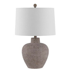 �T�t�@���B�� safavieh �e�[�u�������v �T�t�@�r�� �T�t�@���B�A SAFAVIEH Lighting Collection Kei Modern Grey 24-inch Bedroom Living Room Home Office Desk Nightstand Table Lamp (LED Bulb Included) �y���s�A���i�z