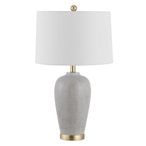 �T�t�@���B�� safavieh �e�[�u�������v �T�t�@�r�� �T�t�@���B�A SAFAVIEH Lighting Collection Kline Modern Grey USB Charging Port 26-inch Bedroom Living Room Home Office Desk Nightstand Table Lamp (LED Bulb Included) �y���s�A���i