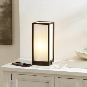 �T�t�@���B�� safavieh �e�[�u�������v �T�t�@�r�� �T�t�@���B�A SAFAVIEH Lighting Collection Adel Modern Rectangular Black 12-inch Table Lamp with USB Charging Port, Ideal for Living Room, Bedroom, Nightstand, Home Office, Dorm (LED B 