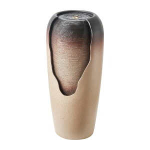 K[f  CeA u^  ̃IuWF EH[^[tH[t@Ee VEVOR Outdoor Water Fountain, 30.71 in Height Fountain and Waterfall, 1-Tier Floor Standing Glazed Jar Style Fountains with LED Ligh