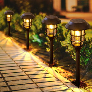 �K�[�f�����C�gLED�\�[���[���C�g �\�[���[�p���[ LETMY Solar Pathway Lights Outdoor, 8 Pack Bright Solar Lights Outdoor, IP65 Waterproof Auto On/Off Solar Garden Lights Solar Powered Landscape Lighting for Yard Patio Walkway Driveway �y