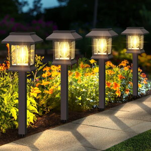 �K�[�f�����C�gLED�\�[���[���C�g �\�[���[�p���[ Benany Solar Pathway Lights Outdoor, 12 Pack Upgraded LED Waterproof Solar Outdoor Lights, Outside Driveway Garden Landscape Walkway Path Yard Lawn Decor �y���s�A���i�z