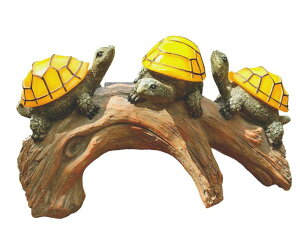 �K�[�f�����C�gLED�\�[���[���C�g �\�[���[�p���[ TIBLEN Solar Powered Turtles on Log Outdoor Decor - LED Garden Light, Outdoor Statues, Gifts for Mom, Grandma, Birthday - Turtle Solar Light for Outdoors �y���s�A���i�z