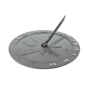 v Cast Metal Roman Sundial - Swedish Iron ysAiz