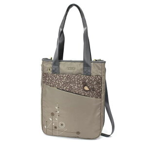�C���R ���� �o�[�h �g���x���L�����A�[ CHALA CV-Venture Zip-Around Tote - RFID Protected Expandable Shoulder Purse Tote Bag with Detachable Crossbody Strap - Bird - khaki �y���s�A���i�z