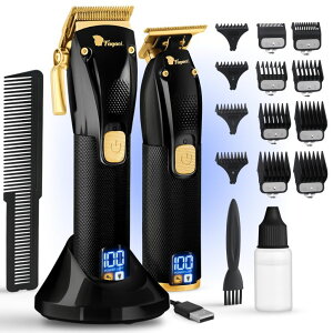 ybgoJ Fagaci Professional Hair Clippers for Men Set Turbo Power with Precise Cutting, Barber Clippers for Hair Cutting, Cordless Hair Clippers and Trimmers Set, Maquina de Cortar Cabello, Haircut Barber Kit ysAiz