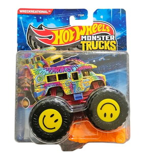 zbgEB[ X^[gbN Hot Wheels Monster Trucks, Wreckreational Tie-Dye Design, Smiley Face Wheels ysAiz