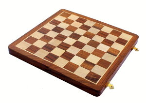`FXZbg StonKraft Wooden Chess Board Without Pieces for Professional Chess Players - Appropriate Wooden & Brass Chess Pieces Chessmen Available Separately by Brand (14" x 14" - Acacia Wood) ysAiz