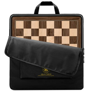�`�F�X�Z�b�g A&A 18.875 Professional Wooden Tournament Chess Board/Walnut & Maple Inlaid / 2.0 Squares w/o Notation �y���s�A���i�z