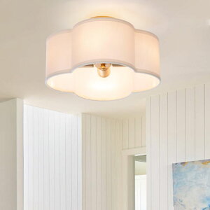�T�t�@���B�� safavieh �e�[�u�������v �T�t�@�r�� �T�t�@���B�A VILUXY Modern Flush Mount Ceiling Light Fixture Farmhouse White Fabric Semi Ceiling Lamps with Gold 4 Lights Drum Shade for Bedroom Dining Room Entryway Hallway Nursery 