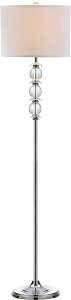 �T�t�@���B�� safavieh �e�[�u�������v �T�t�@�r�� �T�t�@���B�A SAFAVIEH Lighting Collection Riga Clear Crystal/ Chrome 60-inch Living Room Bedroom Home Office Standing Floor Lamp (LED Bulb Included) �y���s�A���i�z