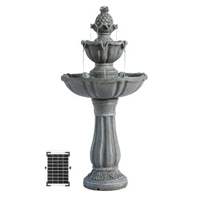 K[f  CeA u^  ̃IuWF EH[^[tH[t@Ee XBrand 36.2" 2-Tier Outdoor Freestanding Solar Water Fountain - Classic Design ysAiz