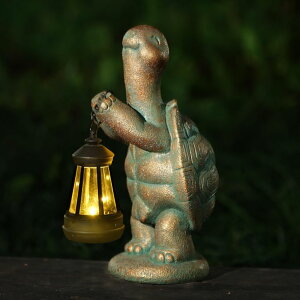 �K�[�f�����C�gLED�\�[���[���C�g �\�[���[�p���[ Turtle Solar Powered Outdoor Garden Statue, Resin Statue with Solar Light Lantern, Decorative Lawn, Yard Outdoor Turtle Decoration. Unique Home Decoration, Gifts for Women �y���s�A��