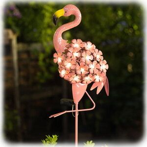 �K�[�f�����C�gLED�\�[���[���C�g �\�[���[�p���[ Homeimpro Garden Solar Lights Flamingo Decor Gifts for Women Yard Outdoor Decorations Stake Lights, Waterproof Warm White 27 LED for Lawn,Patio, Courtyard, for Mom Grandma �y���s�A��
