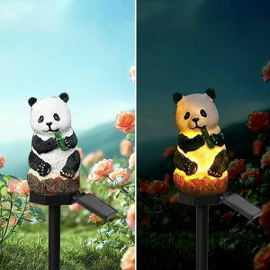 K[fCgLED\[[Cg \[[p[ YZYOE Solar Energy Panda Light, Garden Decoration Resin Cute Animal Ground LampC Wireless Dusk to Dawn LED Sconce Lights Waterproof. ysAiz