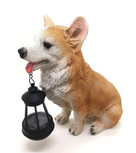 �K�[�f�����C�gLED�\�[���[���C�g �\�[���[�p���[ MONMOB Dog Solar Statues Cute Corgi Solar Light for Outdoor Garden Halloween Decorations Christmas Decor Lawn Decor Patio Balcony Yard Ornament Ideal Gifts for Women, Mom or Birthdays �y