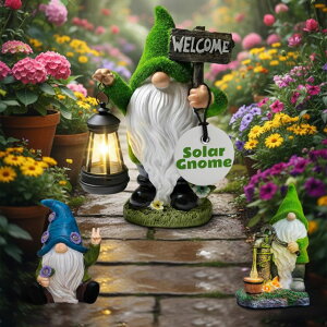 K[fCgLED\[[Cg \[[p[ Garden Gnomes Outdoor with LED Solar Light - 11ff Funny Gnome Decorations/ ornaments for Home/Yard/Patio Solar Lantern Garden Statues - Decor -Fall Deals/clearance - Housewarming/Bir 