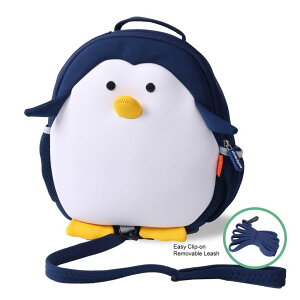 �C���R ���� �o�[�h �g���x���L�����A�[ Little Dyno Machine Washable Penguin Toddler Backpack with Anti-lost Harness Leash & Lunch Bag, Great For Picnic & Beach & Preschool �y���s�A���i�z