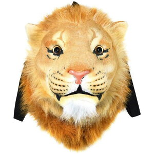 CR  o[h gxLA[ NEEVAS Backpack Stuffed Tiger Head 3D Simulation Personalised Lion Knapsack Shoulders Bag Animal Head Plush Rucksack (Lion Head) ysAiz