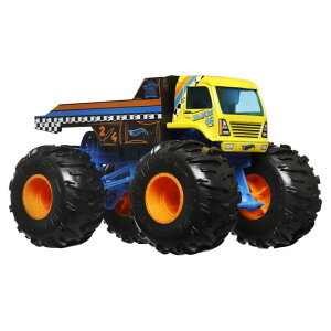 �z�b�g�E�B�[�� �����X�^�[�g���b�N Hot Wheels Monster Trucks 1:24 Scale Haulin Toy Vehicle for Kids Ages 3 and Up �y���s�A���i�z