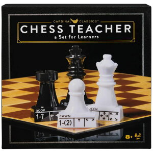 �`�F�X�Z�b�g Spin Master Games, Cardinal Classics Chess Teacher, Learn to Play Strategy Board Games for Beginners, Chess Set for Kids, 2 Players, Stocking Stuffer Gift Ideas for Ages 8 & Up �y���s�A���i�z
