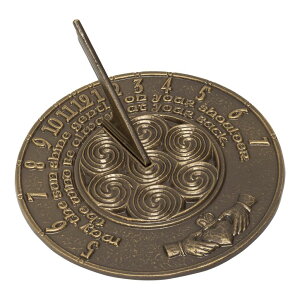 v Whitehall 00777 Claddagh Sundial in French Bronze ysAiz