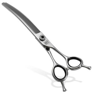 ybgoJ Fenice Totem Dog Grooming Scissors: 7.0 inch Professional Pet Curved Thinning Shears Made Of Japanese 440C Advanced Stainless Steel for Dogs Cats and Other Pets ysAiz