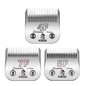 ybgoJ KBDS 4F/5F/7F 3PACKS Detachable Ceramic Pet Clipper Blades,Compatible with Most Andis,Oster,Wahl KM Series A5 Clippers,Made of Ceramic Blade Cutter and Carbon Steel Bottom Blade ysAiz