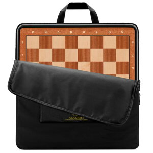 �`�F�X�Z�b�g A&A 21.25" Professional Wooden Tournament Chess Board/Mahogany & Maple Inlaid / 2.25" Squares w/Notation �y���s�A���i�z