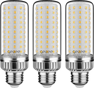 Tt@B safavieh e[uv Tt@r Tt@BA gezee 25W LED Light Bulb, E26 Base LED Lamp, 200 Watt Equivalent, 2500 Lumens, Warm-White 3000K, Non-Dimmable (3-Pack ysAiz