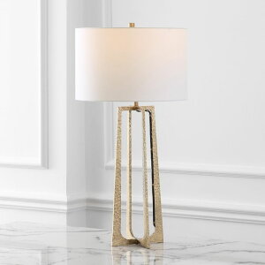 Tt@B safavieh e[uv Tt@r Tt@BA SAFAVIEH Couture Lighting Collection Pollyanna Antique Brass/White Metal Base 32-inch Dimmable Table Lamp (LED Bulbs Included) ysAiz