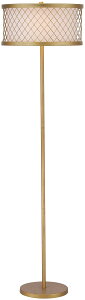 �T�t�@���B�� safavieh �e�[�u�������v �T�t�@�r�� �T�t�@���B�A SAFAVIEH Lighting Collection Evie Farmhouse Antique Gold 58-inch Living Room Bedroom Home Office Standing Floor Lamp (LED Bulbs Included) �y���s�A���i�z
