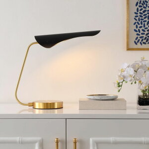 �T�t�@���B�� safavieh �e�[�u�������v �T�t�@�r�� �T�t�@���B�A SAFAVIEH Lighting Collection Fynn Black/Brass 17-inch Table Lamp (LED Bulb Included) �y���s�A���i�z