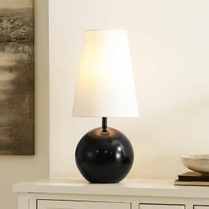 �T�t�@���B�� safavieh �e�[�u�������v �T�t�@�r�� �T�t�@���B�A SAFAVIEH Lighting Collection Jo Modern Black 20-inch Round Table Lamp for Bedroom, Living Room, Home Office, Desk, Nightstand (LED Bulb Included) �y���s�A���i�z