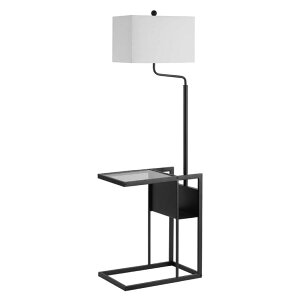 �T�t�@���B�� safavieh �e�[�u�������v �T�t�@�r�� �T�t�@���B�A SAFAVIEH FLL4081A Lighting Collection Janson Matte Black 59-inch Table (LED Bulb Included) Floor Lamp �y���s�A���i�z