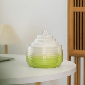 K[f  CeA u^  ̃IuWF EH[^[tH[t@Ee Indoor and Outdoor Fountain Water Feature Fall Ceramic Home Office Decoration mini Tabletop Desktop (Green with Ball S091) ys