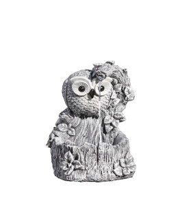 K[f  CeA u^  ̃IuWF EH[^[tH[t@Ee Roman 11-Inch Owl Garden Fountain ? Pudgy Pals Outdoor Water Feature, Whimsical Yard Statue, Resin Owl Decor for Patio, Lawn, Garden